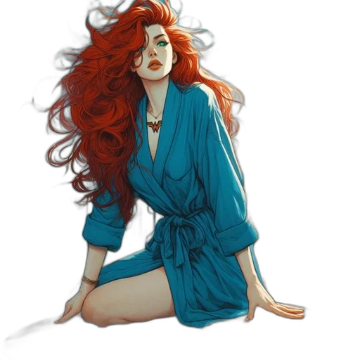 dress, comic book art, concept art, fantasy art transparent PNG cut-out