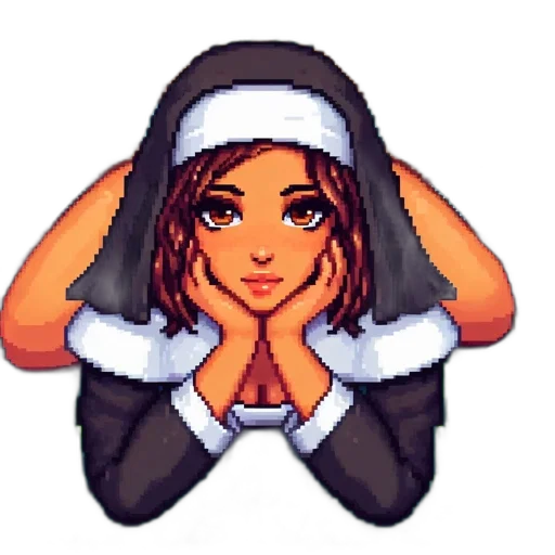 hat, pixel art, anime, cartoon transparent PNG cut-out