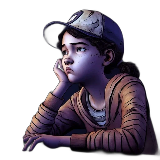 hat, face, concept art, photorealistic transparent PNG cut-out