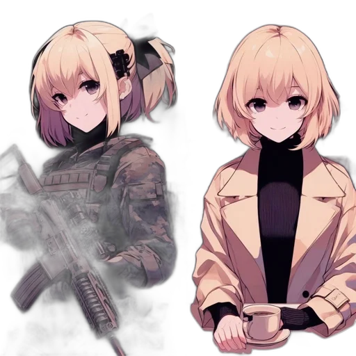 jacket, weapon, staff, concept art transparent PNG cut-out
