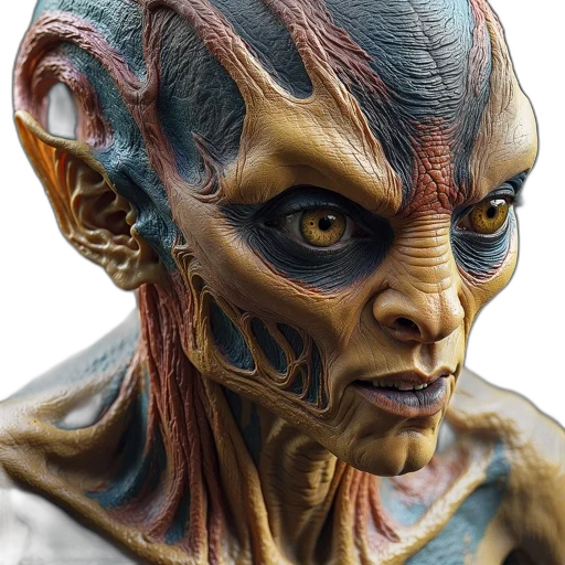 face, creature, dragon, concept art transparent PNG cut-out