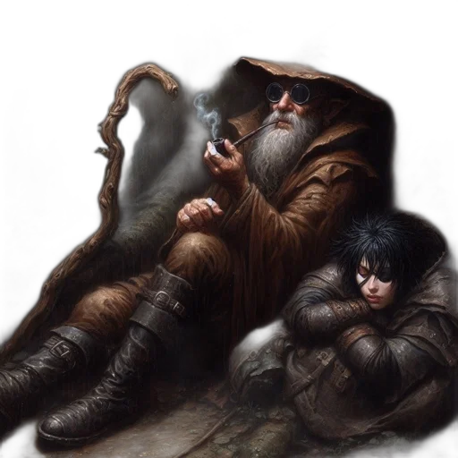 concept art, fantasy art, photorealistic, old transparent PNG cut-out