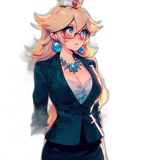 dress, staff, jacket, crown transparent PNG cut-out