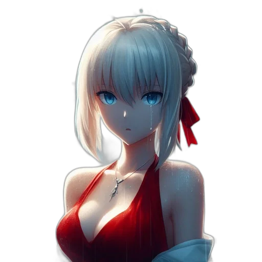 dress, robot, crown, face transparent PNG cut-out