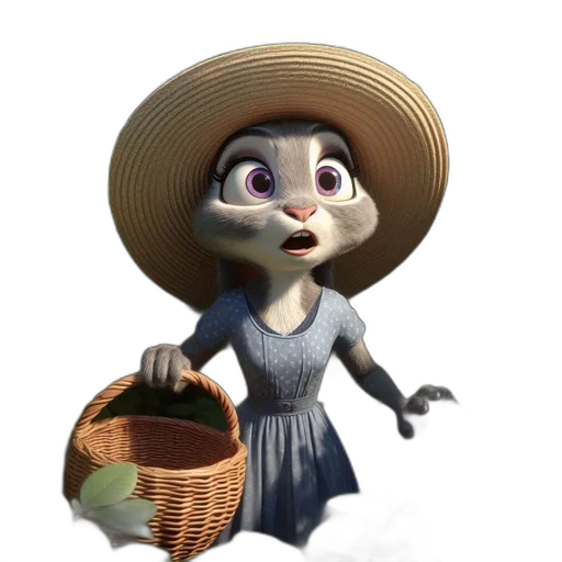 hat, dress, mask, staff transparent PNG cut-out