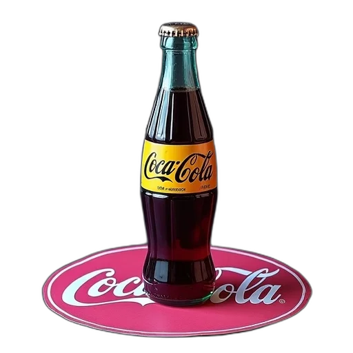 bottle, food, crown, 3d render transparent PNG cut-out