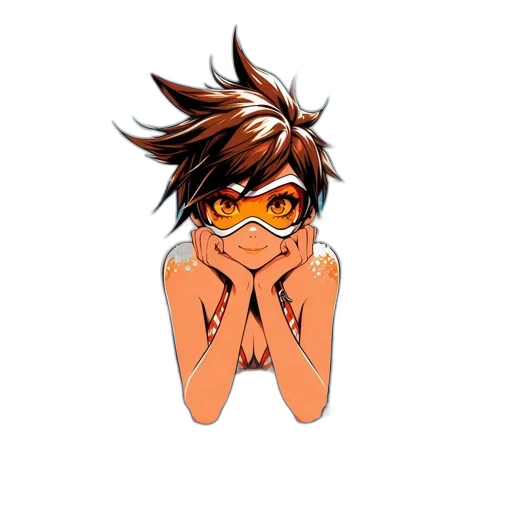 mask, hair, face, anime transparent PNG cut-out