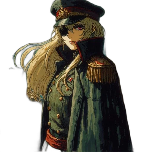 staff, hat, jacket, weapon transparent PNG cut-out