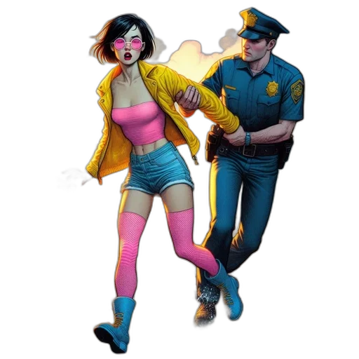 jacket, concept art, comic book art, cartoon transparent PNG cut-out