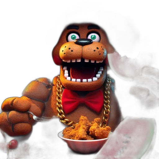 food, creature, concept art, 3d render transparent PNG cut-out