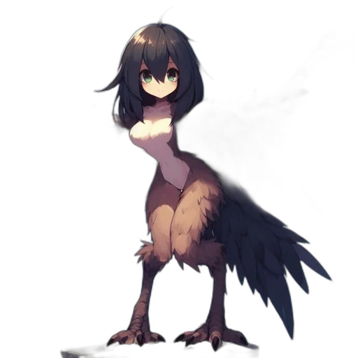 creature, animal, staff, dress transparent PNG cut-out