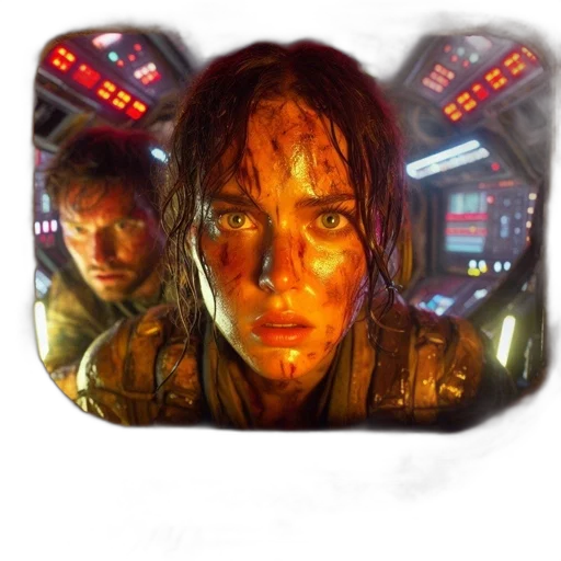 face, jacket, mask, cyberpunk transparent PNG cut-out