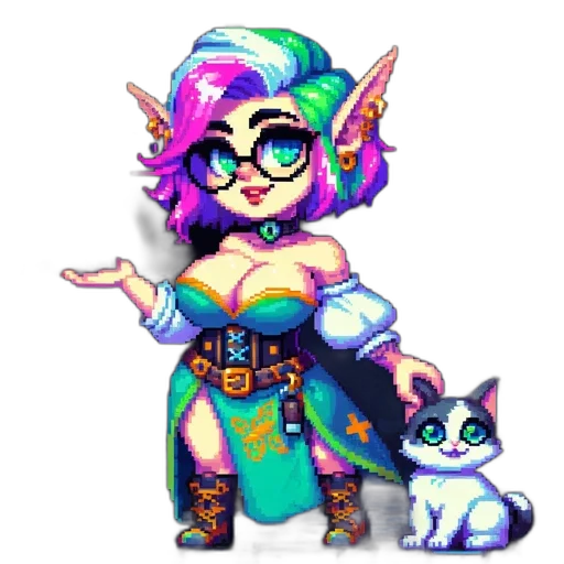 staff, pixel art, fantasy art, concept art transparent PNG cut-out