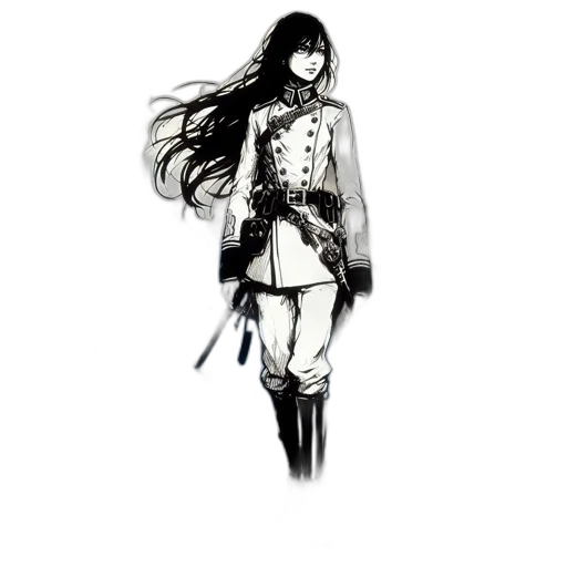 sword, weapon, staff, jacket transparent PNG cut-out