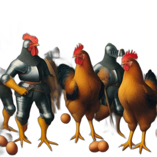 animal, food, concept art, 3d render transparent PNG cut-out