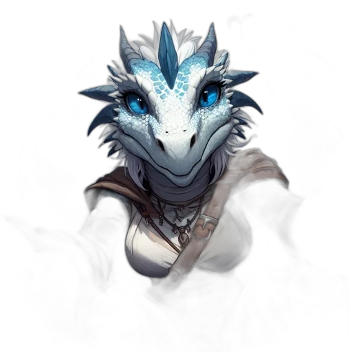 dragon, mask, creature, staff transparent PNG cut-out