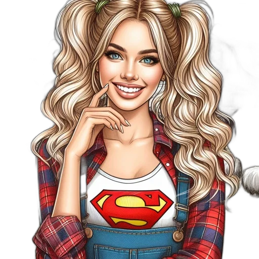 face, jewelry, comic book art, cartoon transparent PNG cut-out