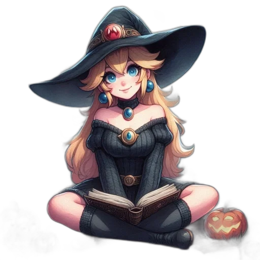 hat, staff, crown, dress transparent PNG cut-out
