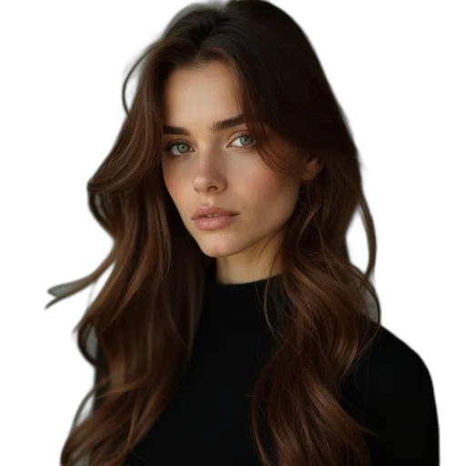 hair, face, staff, dress transparent PNG cut-out