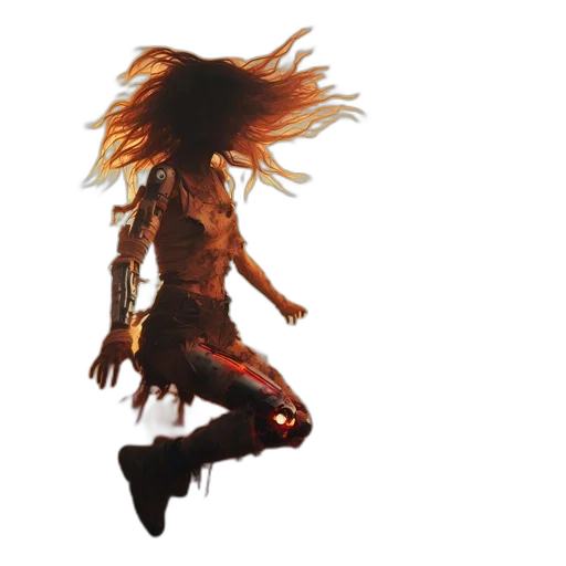 hair, dress, creature, mask transparent PNG cut-out