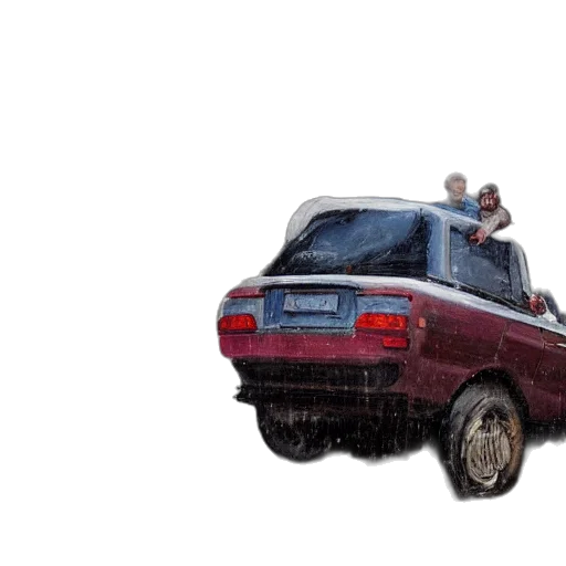 car, 3d render, photorealistic, concept art transparent PNG cut-out