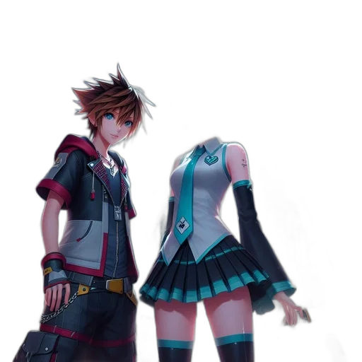 dress, jacket, staff, weapon transparent PNG cut-out
