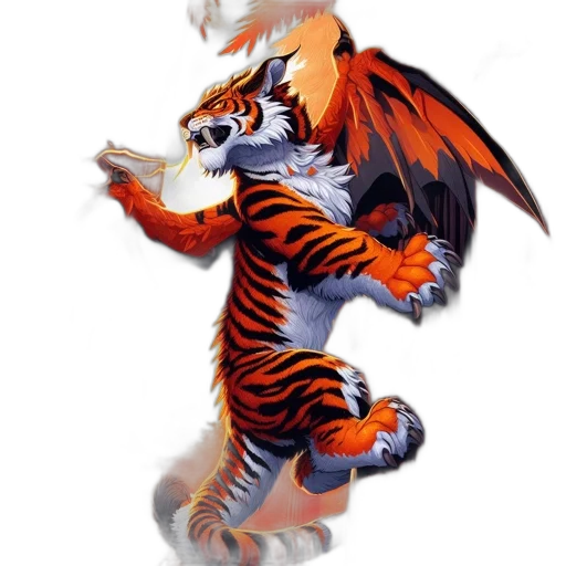 dragon, animal, creature, staff transparent PNG cut-out
