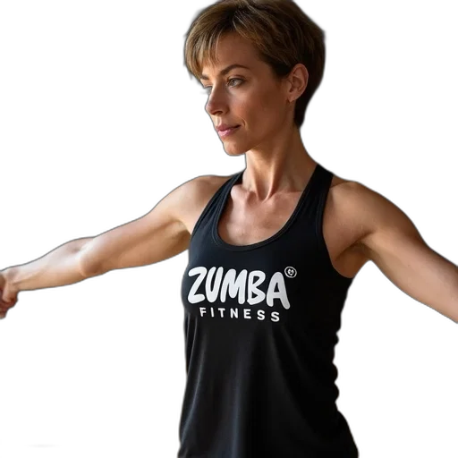 woman, short, hair, performing transparent PNG cut-out