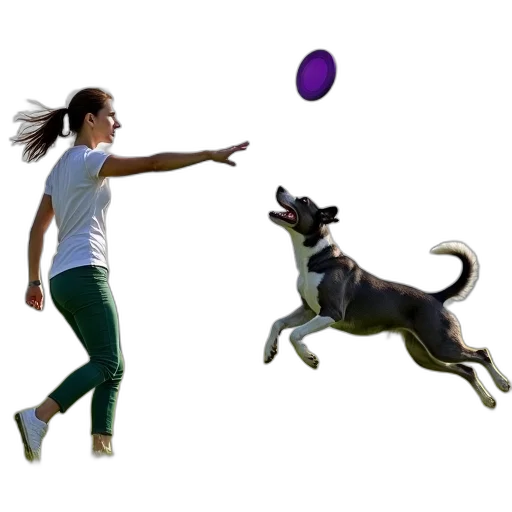 animal, photorealistic, 3d render, woman transparent PNG cut-out