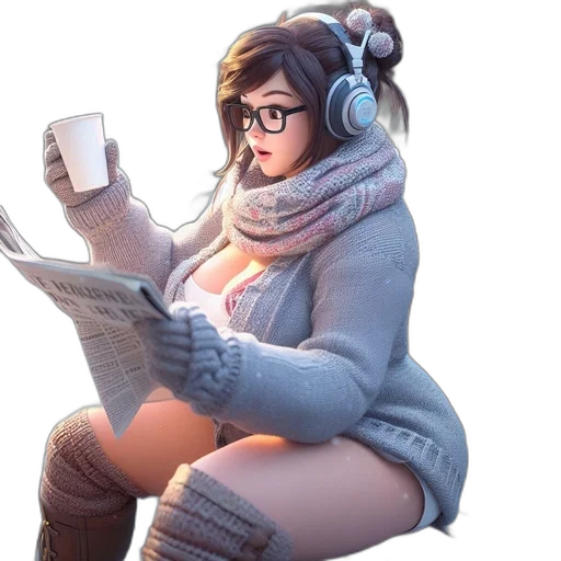 jacket, face, robot, staff transparent PNG cut-out