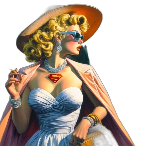 dress, comic book art, concept art, photorealistic transparent PNG cut-out