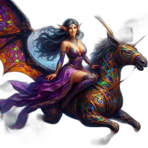 dragon, dress, fantasy art, concept art transparent PNG cut-out