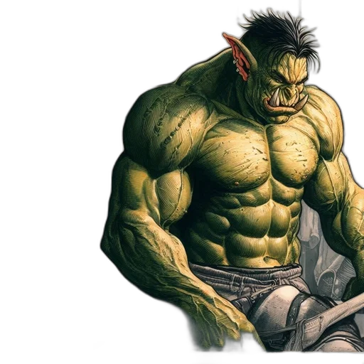 comic book art, concept art, photorealistic, fantasy art transparent PNG cut-out