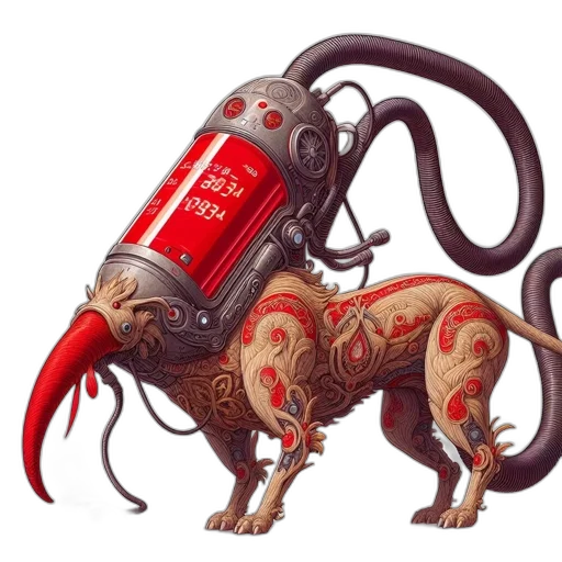 robot, dragon, creature, animal transparent PNG cut-out