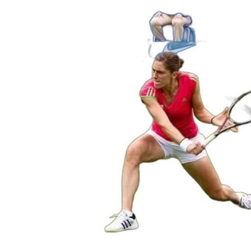 photorealistic, 3d render, female, tennis transparent PNG cut-out