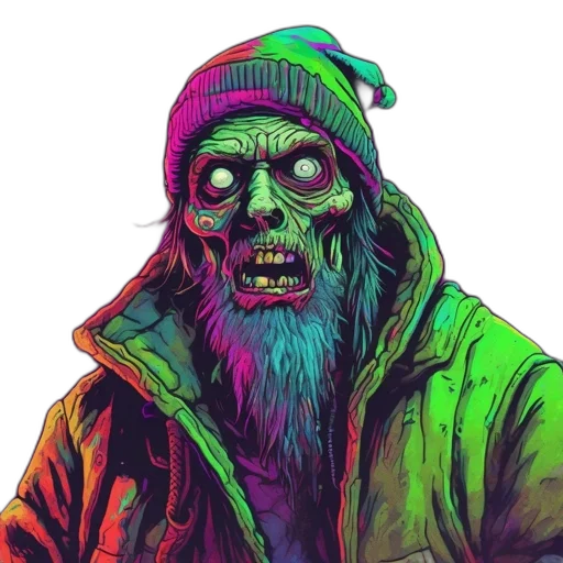 creature, face, jacket, mask transparent PNG cut-out