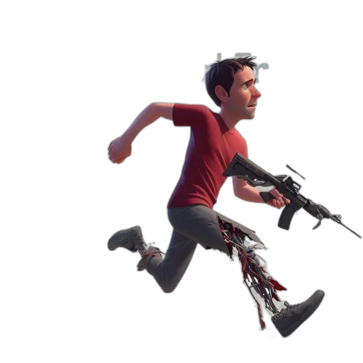 weapon, robot, concept art, 3d render transparent PNG cut-out