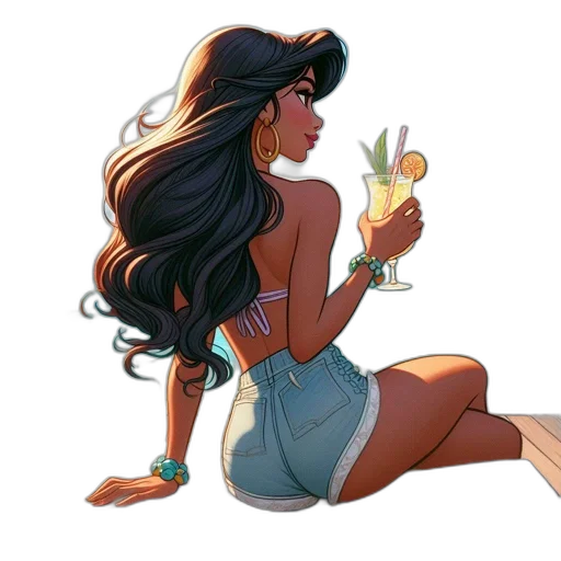 concept art, watercolor, fantasy art, cartoon transparent PNG cut-out
