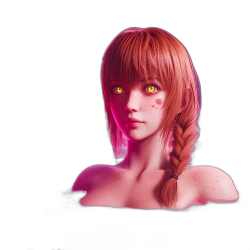 face, hair, mask, creature transparent PNG cut-out