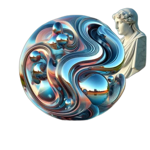 jewelry, 3d render, fantasy art, vaporwave transparent PNG cut-out