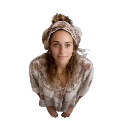 face, dress, hat, hair transparent PNG cut-out