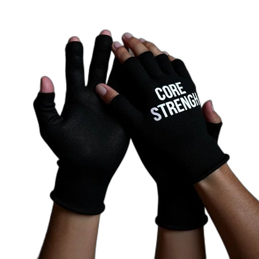cyberpunk, pair, black, gloves transparent PNG cut-out