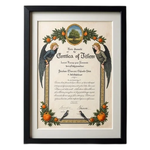 framed, certificate, decorative, border transparent PNG cut-out