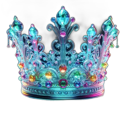 crown, jewelry, 3d render, eye-catching transparent PNG cut-out