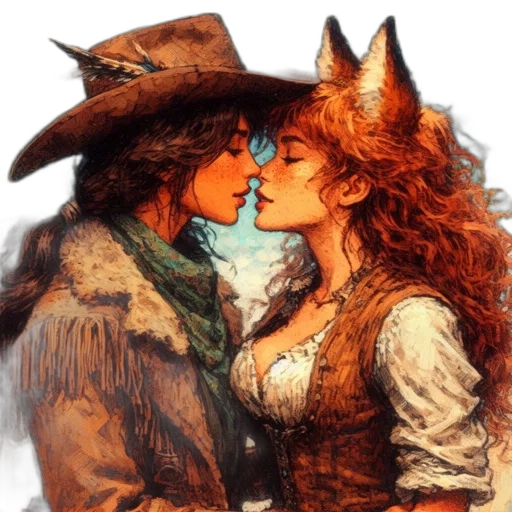 hat, mask, fantasy art, watercolor transparent PNG cut-out