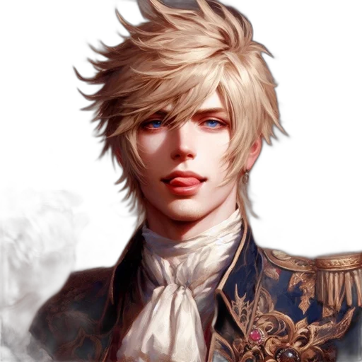 face, staff, fantasy art, photorealistic transparent PNG cut-out
