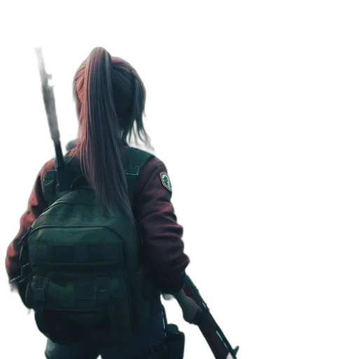 weapon, jacket, sword, staff transparent PNG cut-out