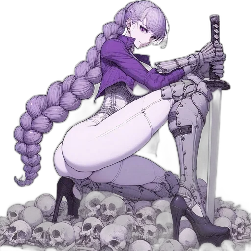 weapon, sword, staff, robot transparent PNG cut-out