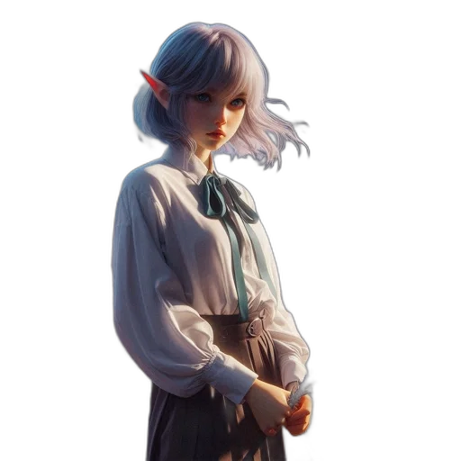 staff, jacket, dress, sword transparent PNG cut-out