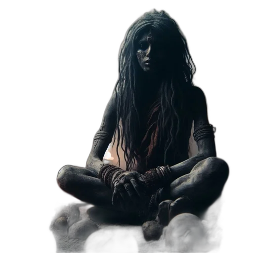 creature, face, hair, mask transparent PNG cut-out